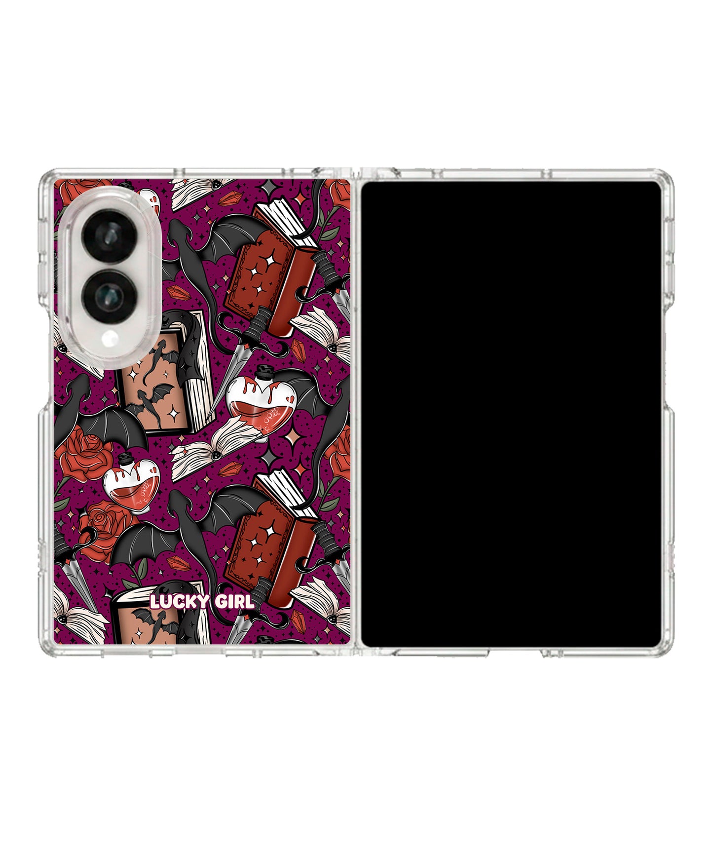 Dragon's Devotion Clear Case Insert Galaxy Z Fold 8 (wide)