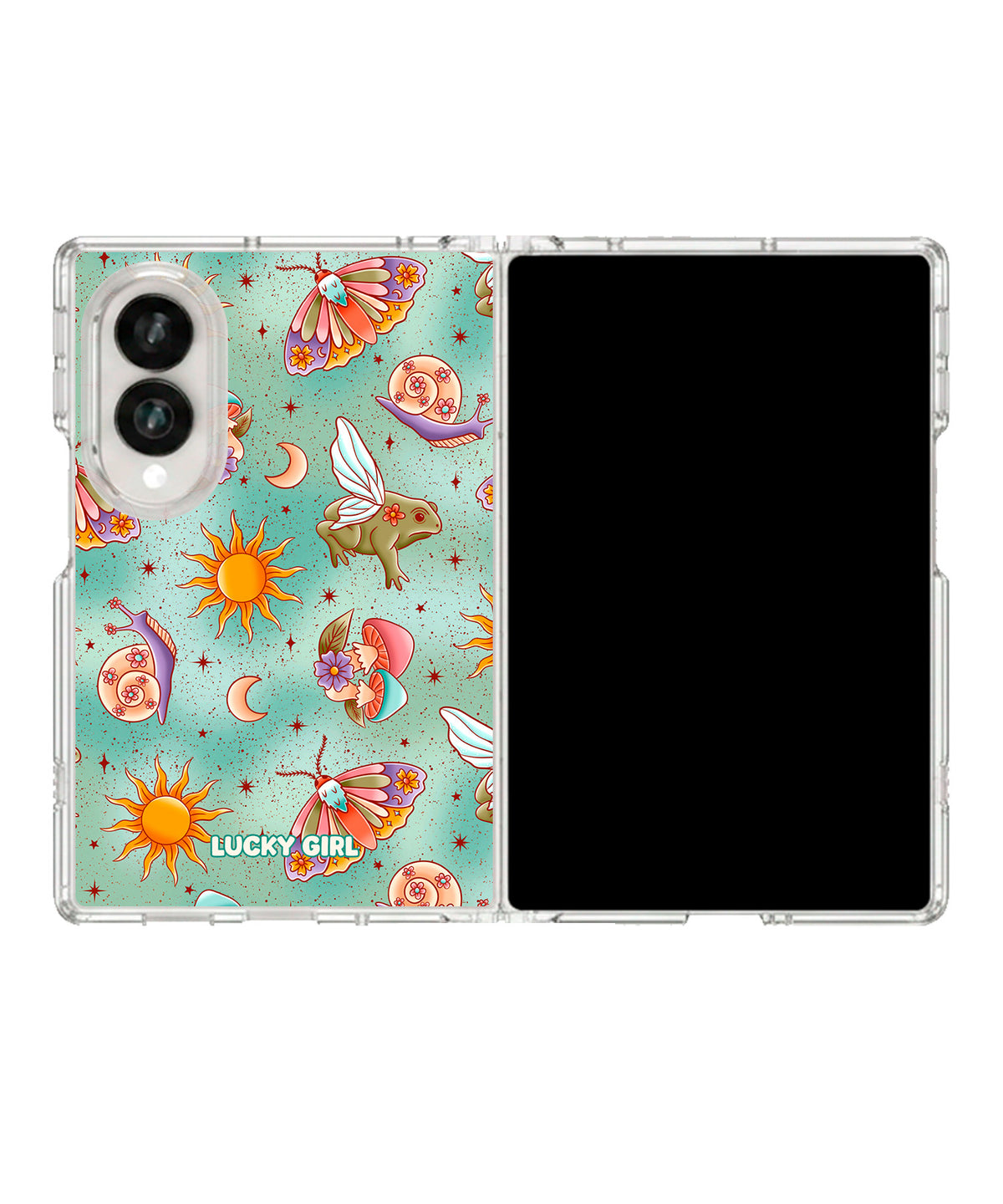 Fairy Frog Hollow Clear Case Insert Galaxy Z Fold 8 (wide)