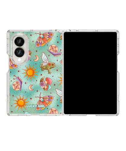 Fairy Frog Hollow Clear Case Insert Galaxy Z Fold 8 (wide)