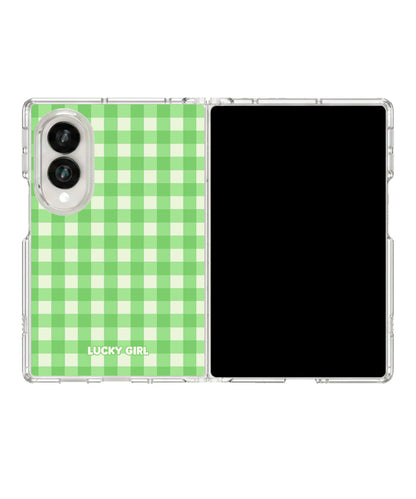 Garden Gingham Clear Case Insert Galaxy Z Fold 8 (wide)
