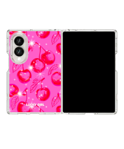 Glazed Cherries Clear Case Insert Galaxy Z Fold 8 (wide)