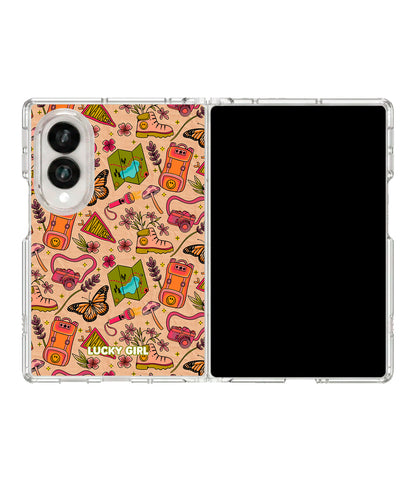 Happy Camper Clear Case Insert Galaxy Z Fold 8 (wide)