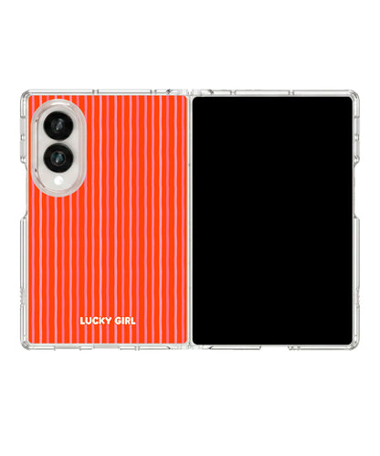 Island Stripes Clear Case Insert Galaxy Z Fold 8 (wide)