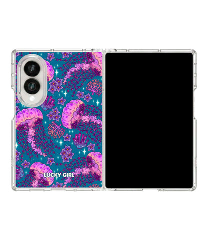 Jellyfish Dreams Clear Case Insert Galaxy Z Fold 8 (wide)
