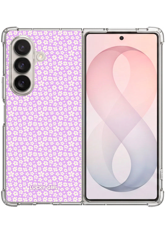 Lavender Little Blooms Clear Case Insert Galaxy Z Fold 7 / 8 Ultra