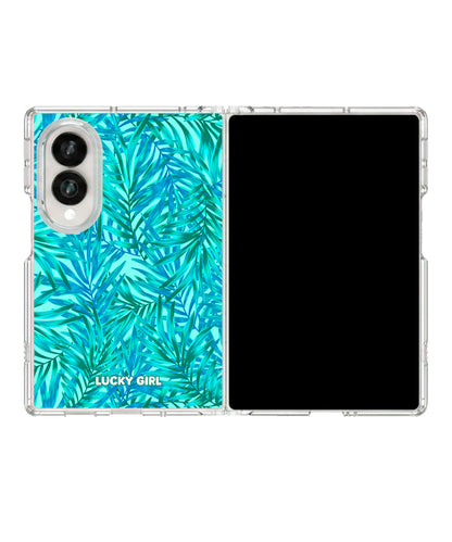 Miami Mood (Teal) Clear Case Insert Galaxy Z Fold 8 (wide)