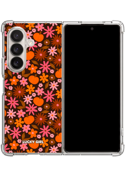 Petals & Pumpkins Clear Case Insert Galaxy Z Fold 7