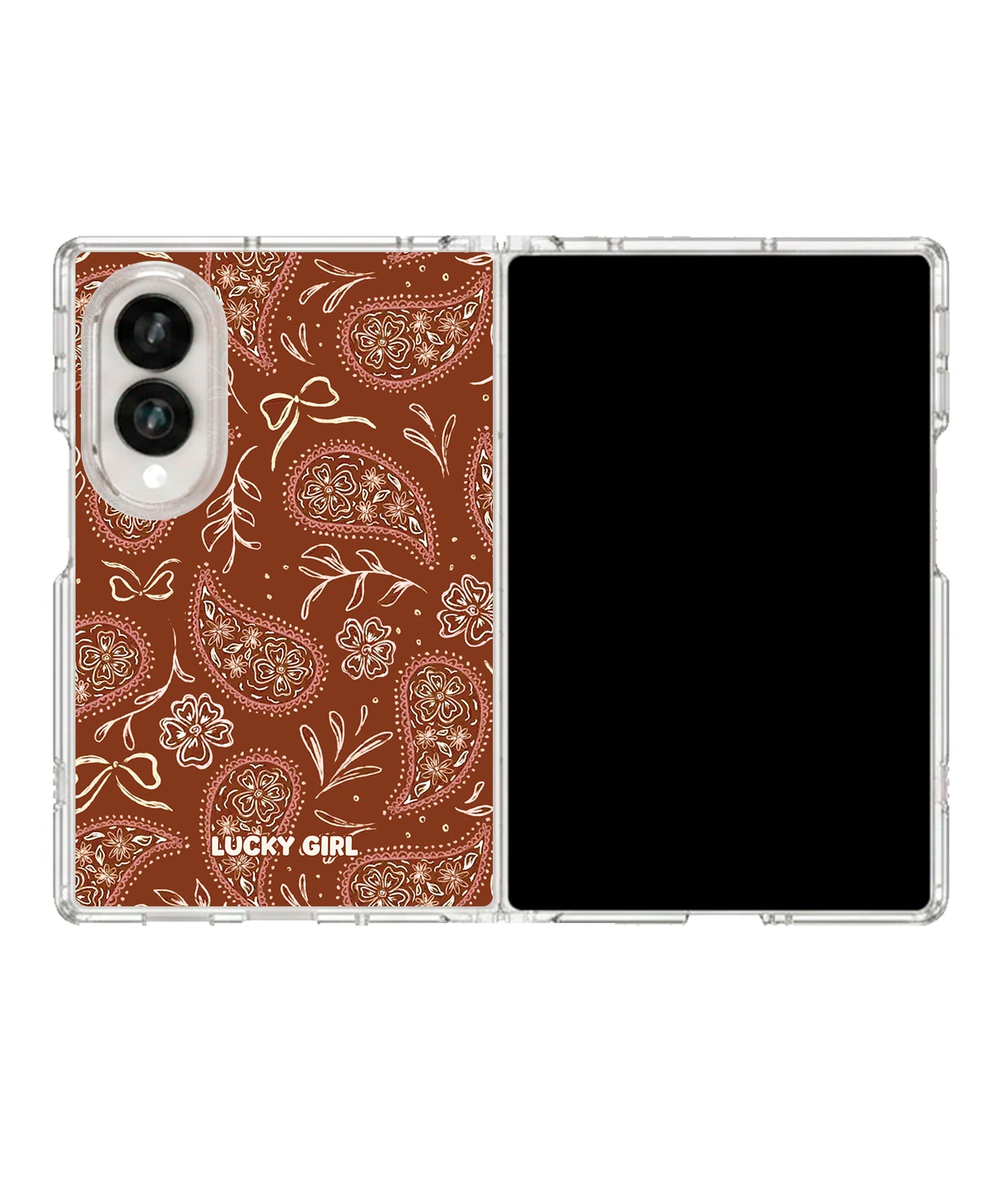 Prairie Paisley Clear Case Insert Galaxy Z Fold 8 (wide)