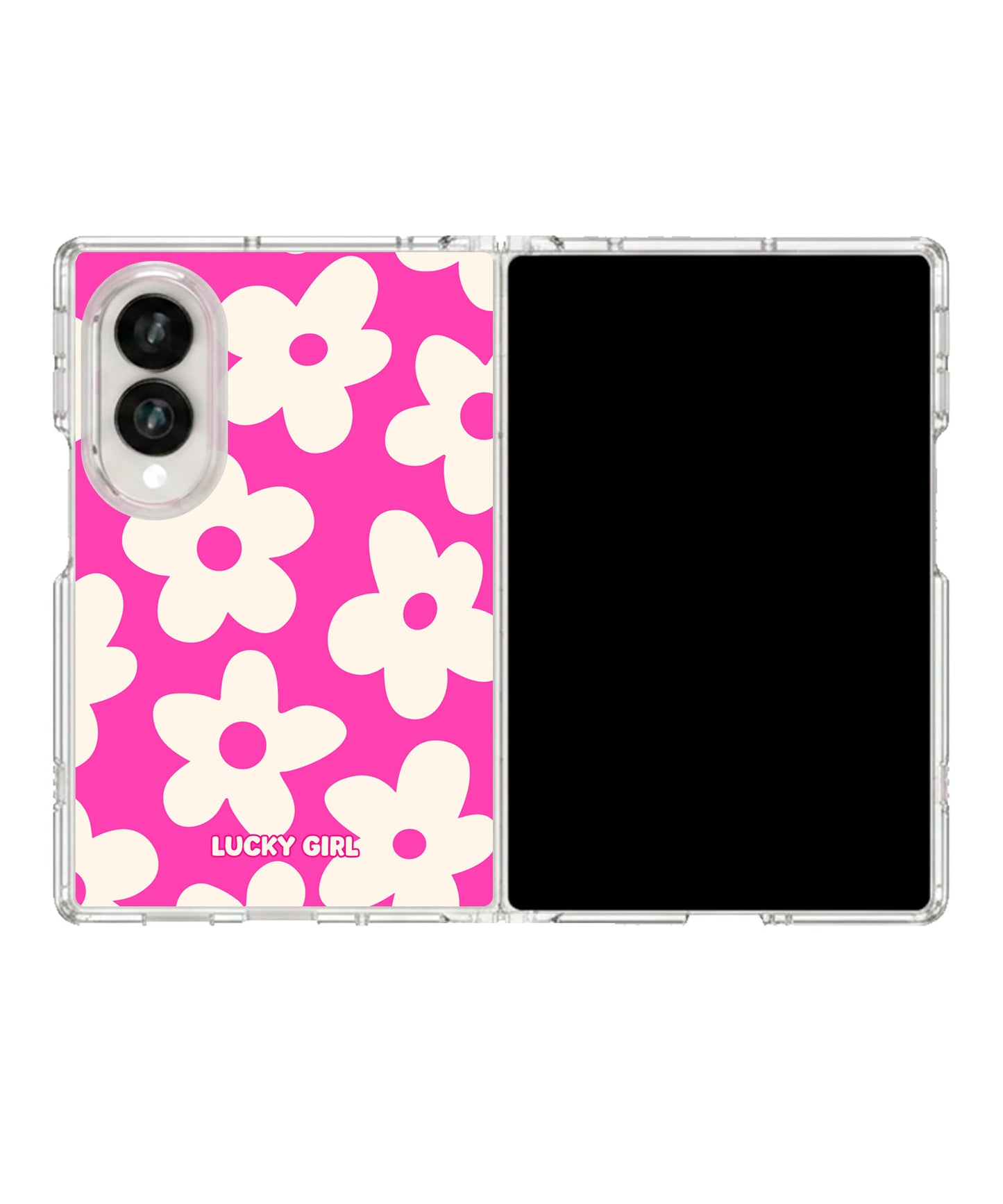 Raspberry Big Blooms Clear Case Insert Galaxy Z Fold 8 (wide)