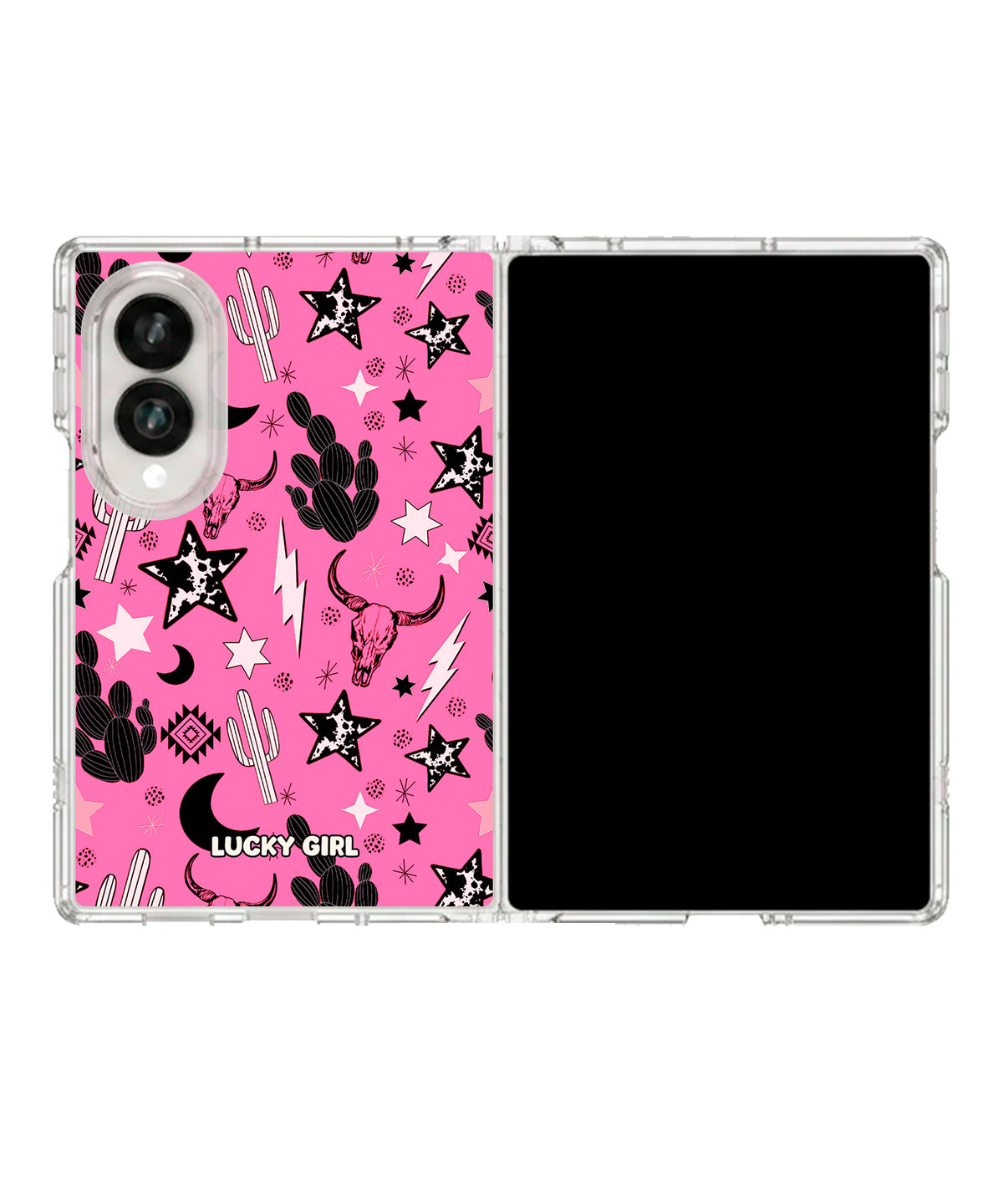 Rodeo Rose Clear Case Insert Galaxy Z Fold 8 (wide)