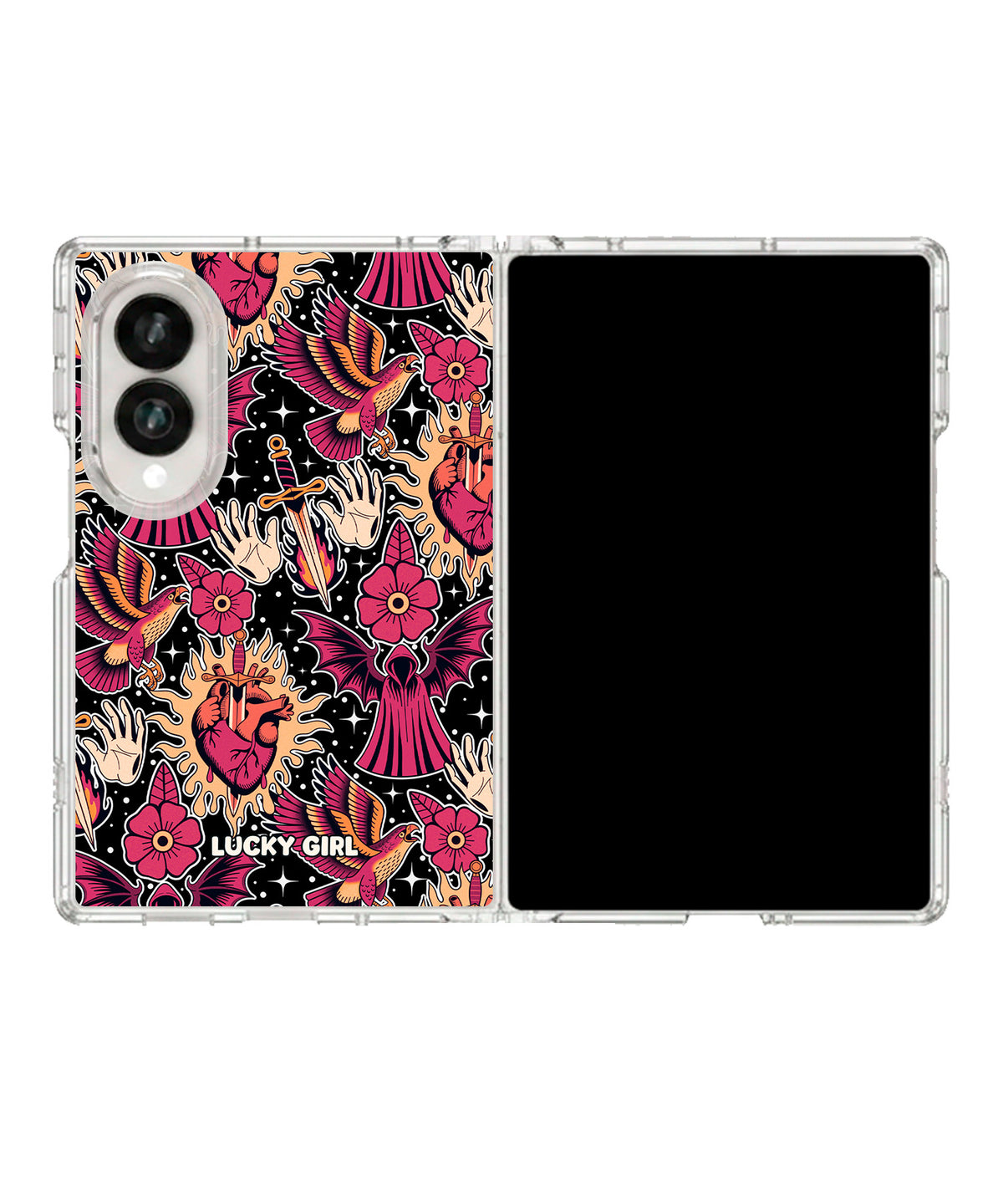 Silent Heart Clear Case Insert Galaxy Z Fold 8 (wide)