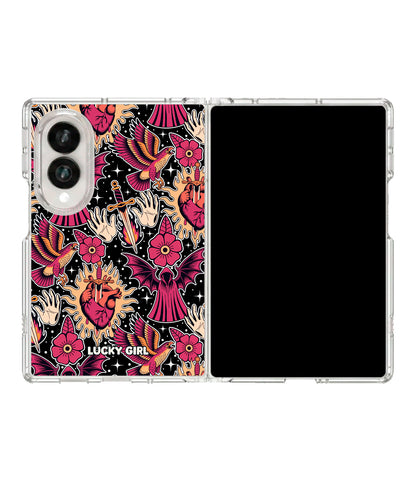 Silent Heart Clear Case Insert Galaxy Z Fold 8 (wide)