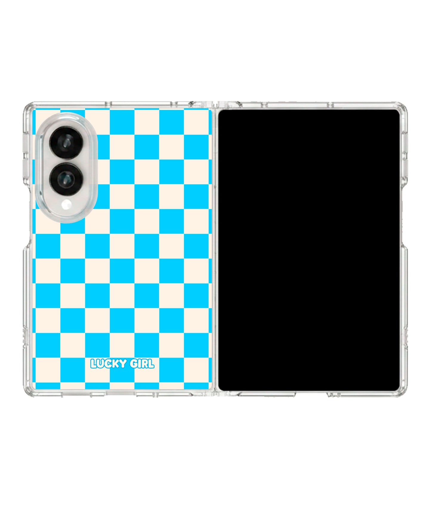 Sky Checkers II Clear Case Insert Galaxy Z Fold 8 (wide)