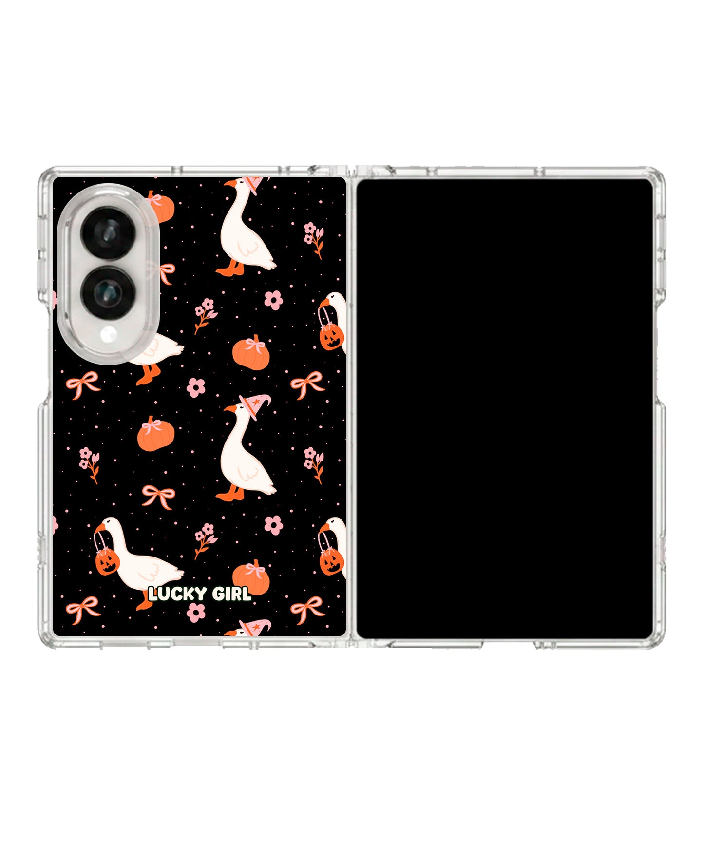Spooky Goose Clear Case Insert Galaxy Z Fold 8 (wide)