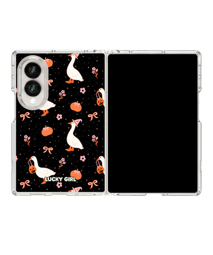 Spooky Goose Clear Case Insert Galaxy Z Fold 8 (wide)