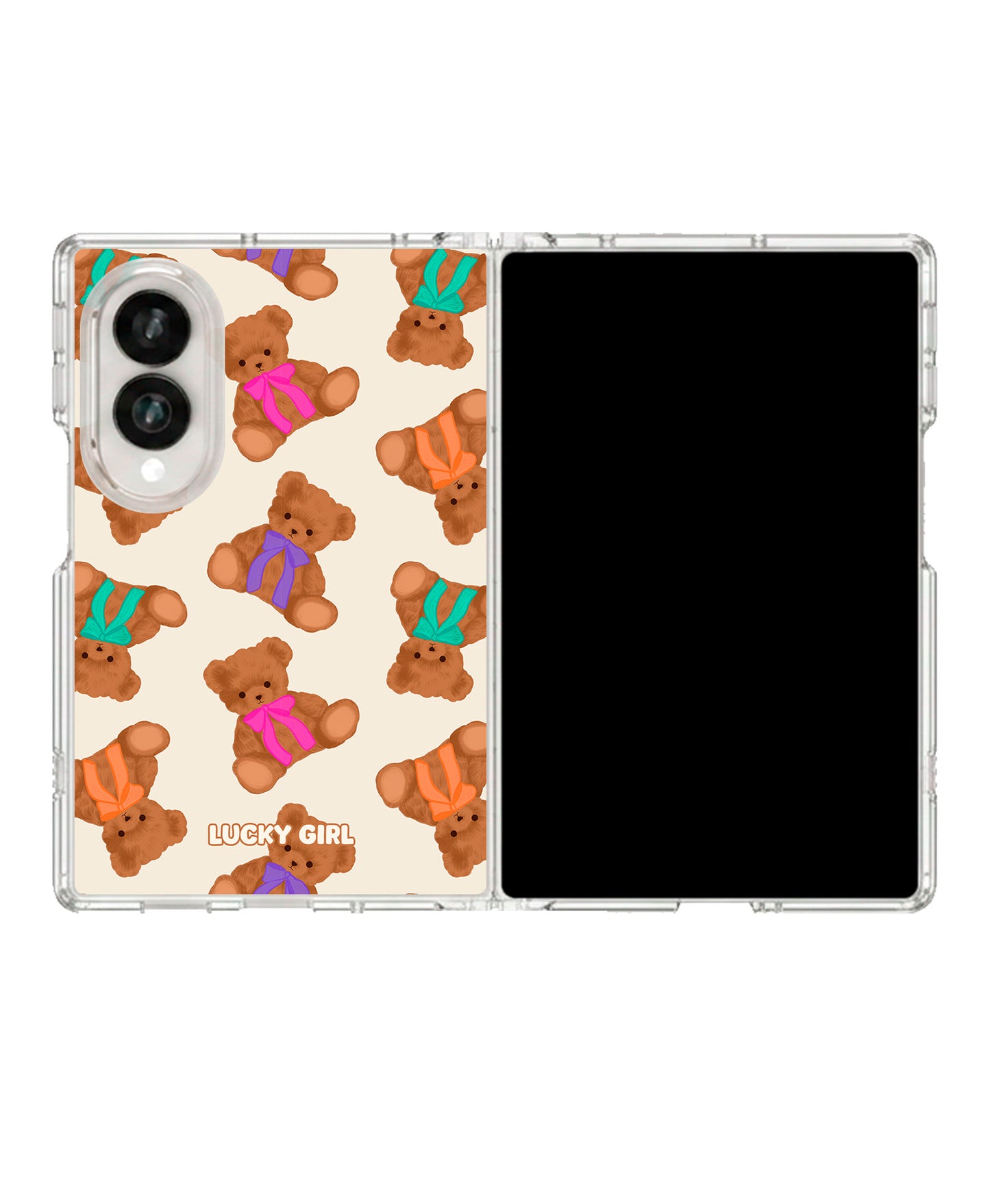 Teddy Ties Clear Case Insert Galaxy Z Fold 8 (wide)