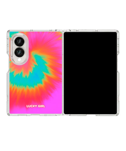 Tropical Twirl Clear Case Insert Galaxy Z Fold 8 (wide)