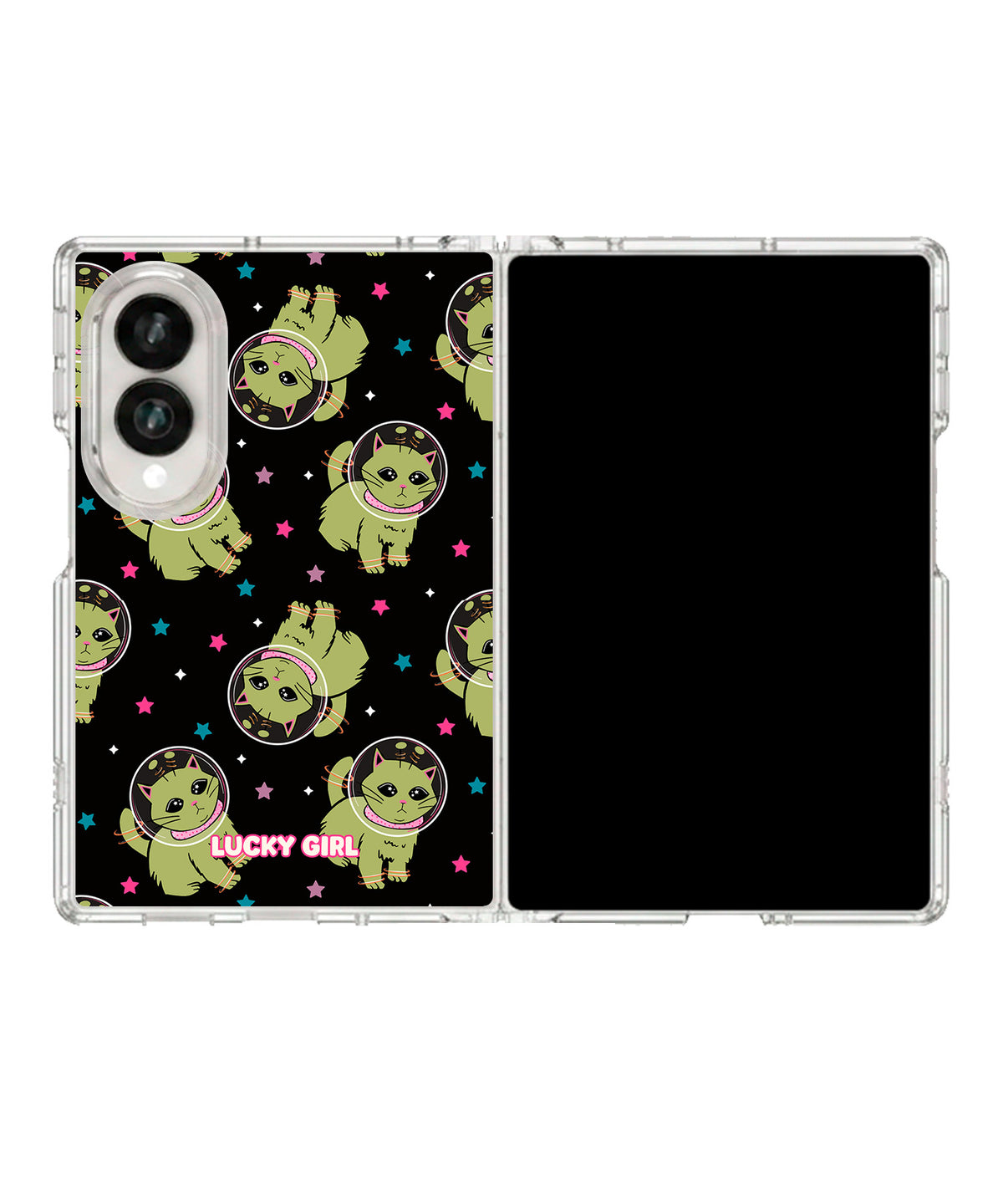 Void Meowter Space Clear Case Insert Galaxy Z Fold 8 (wide)