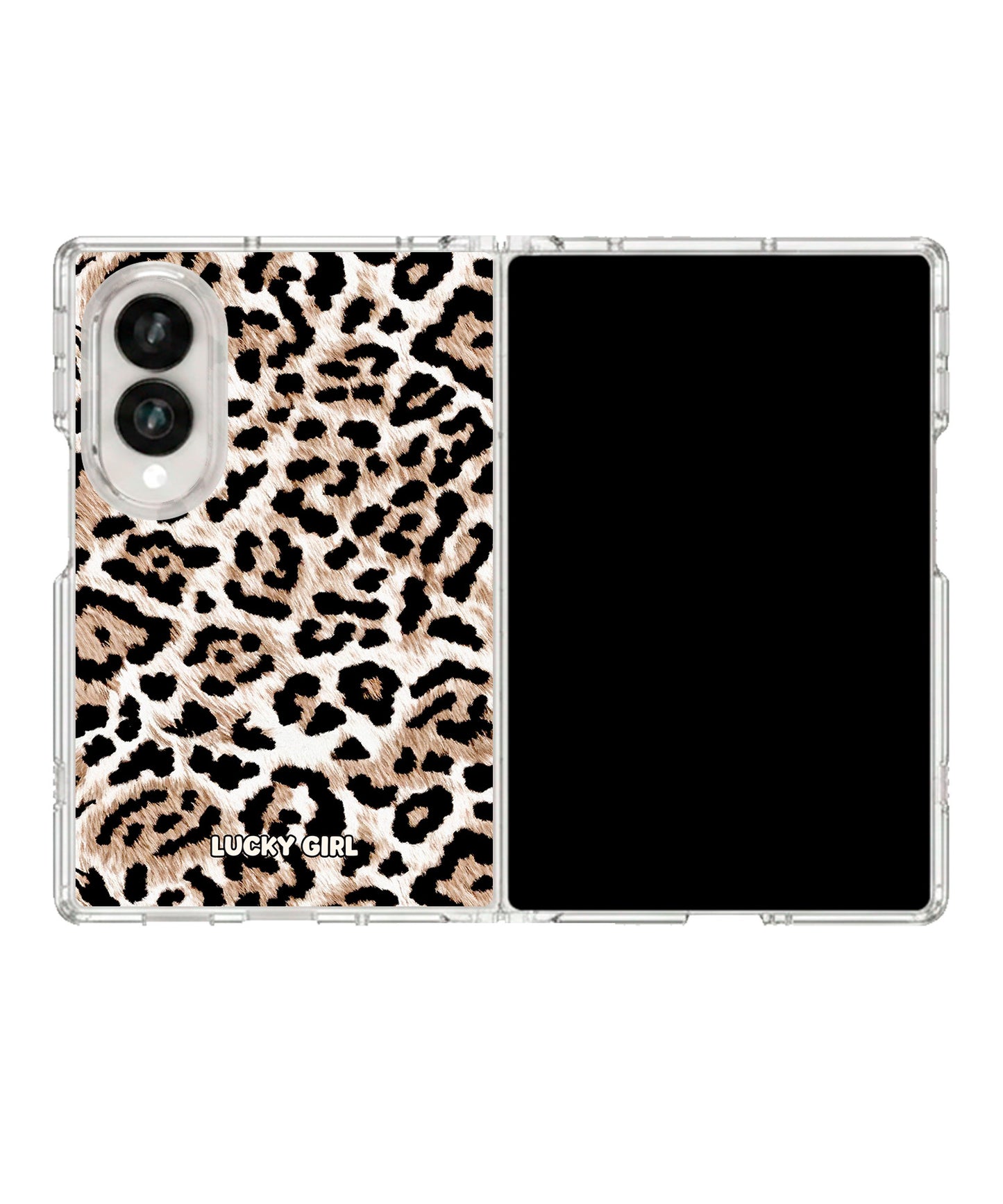 Wild Leopard Clear Case Insert Galaxy Z Fold 8 (wide)