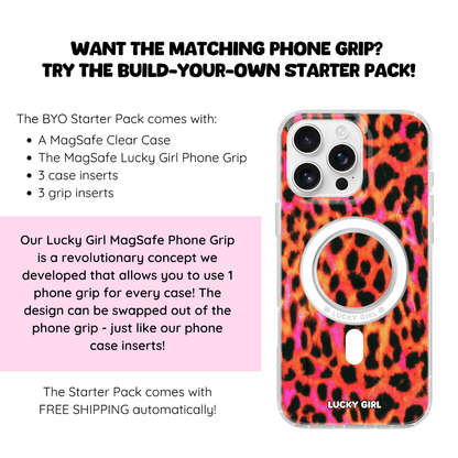 Lava Leopard Clear Case Insert iPhone 17