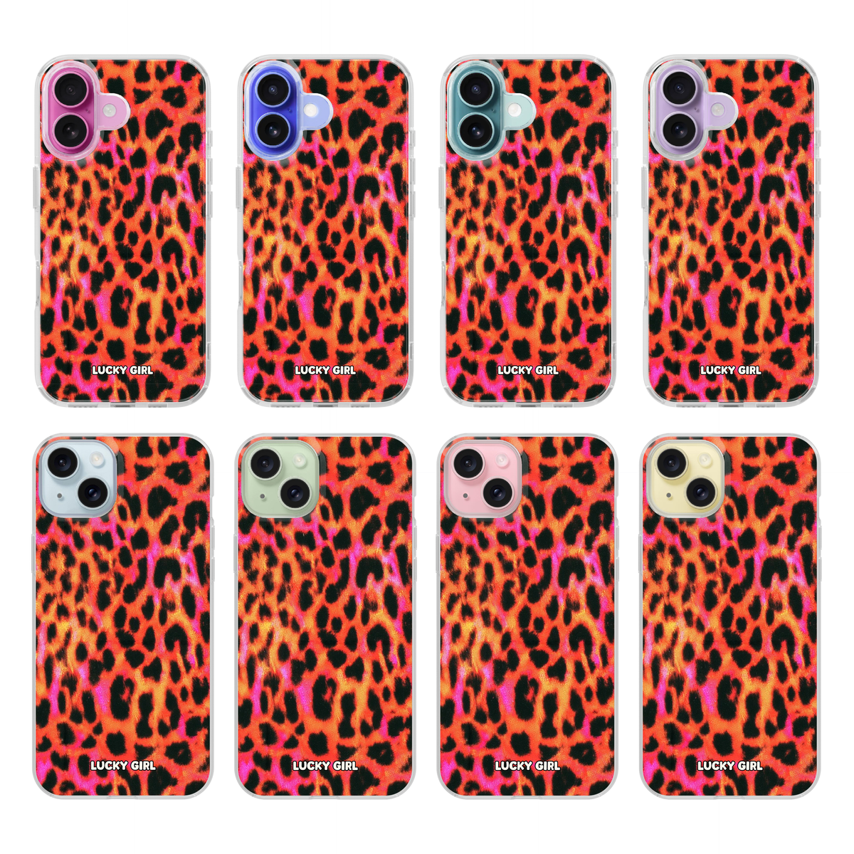Lava Leopard Clear Case Insert iPhone 17