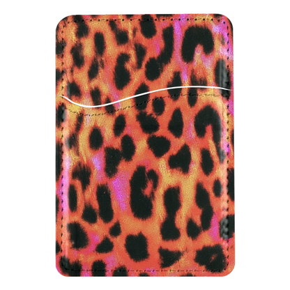 Lava Leopard MagSafe Card Holder