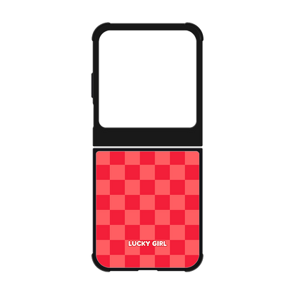 Vermillion Checkers Phone Case