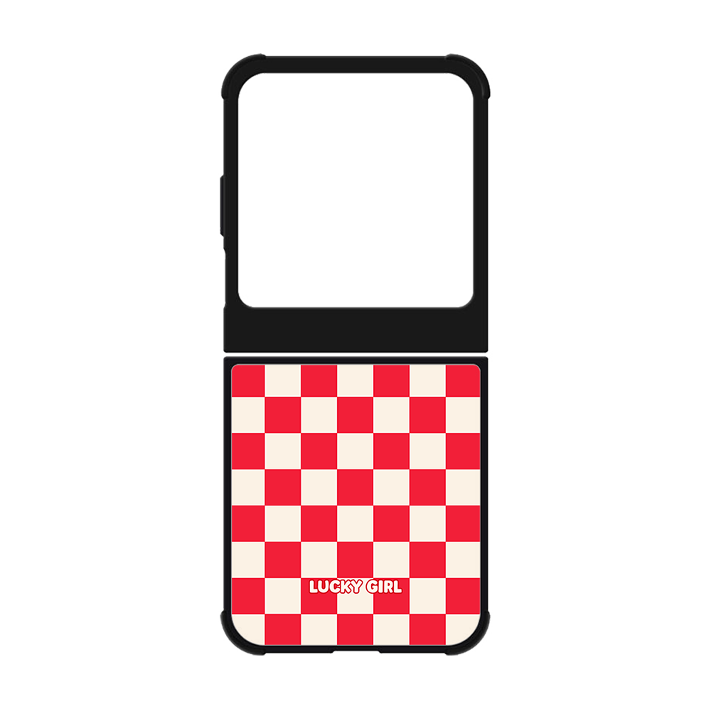Vermillion Checkers II Phone Case