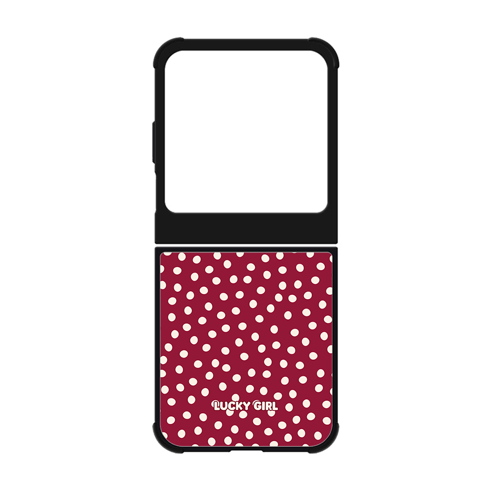 Black Cherry Dots Phone Case