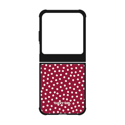 Black Cherry Dots Phone Case