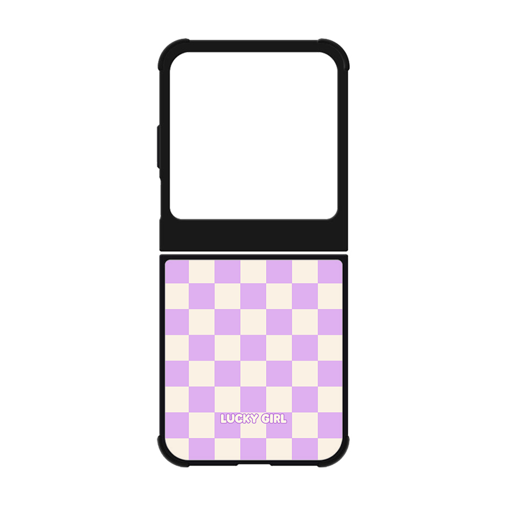 Lilac Checkers II Phone Case