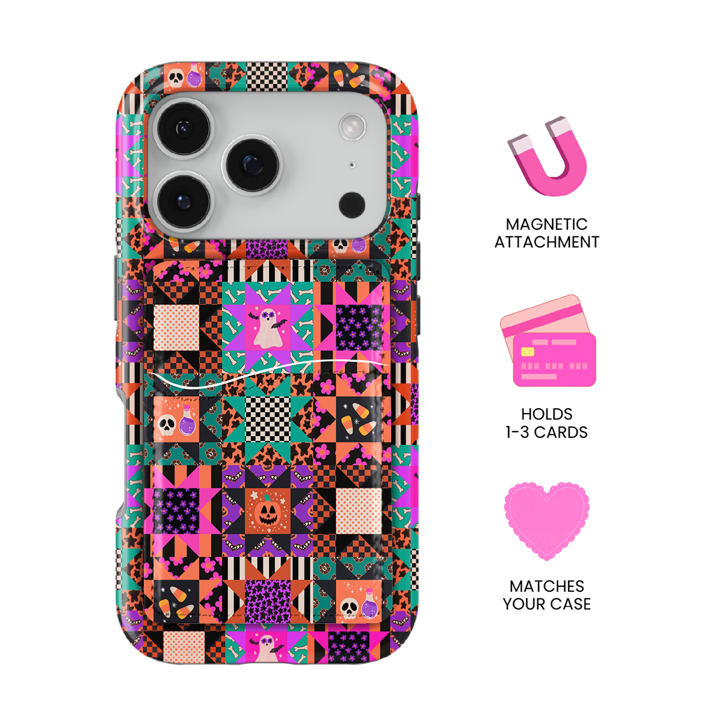 Patchwork Fright MagSafe Card Holder