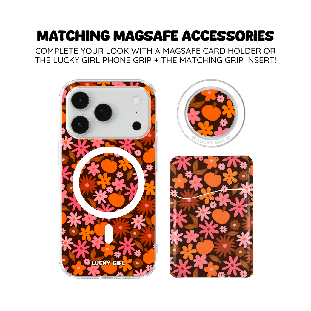 Petals & Pumpkins Clear Case Insert iPhone 17