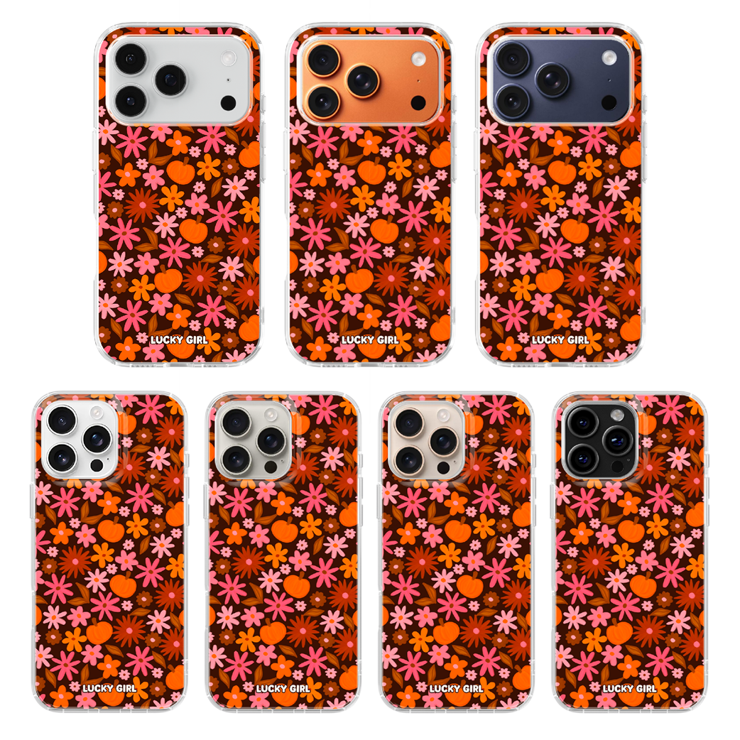 Petals & Pumpkins Clear Case Insert iPhone 17