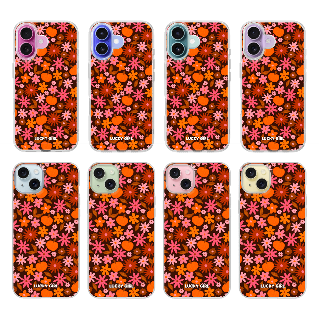 Petals & Pumpkins Clear Case Insert iPhone 17