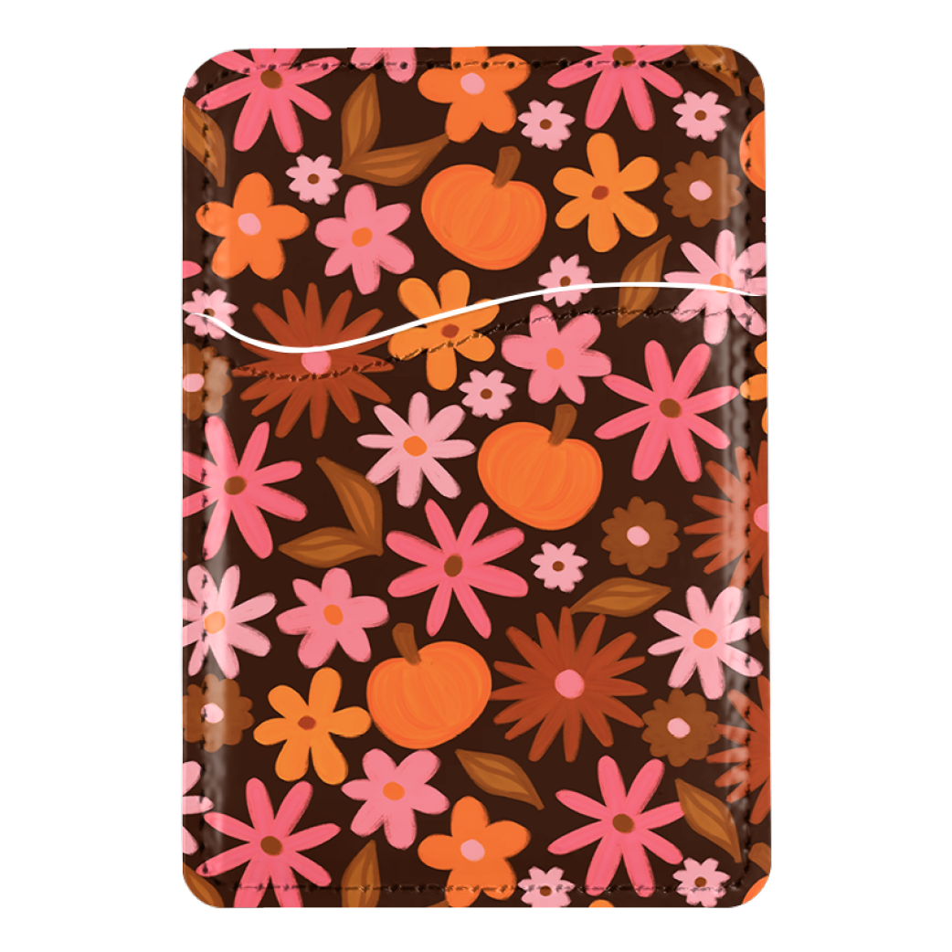 Petals & Pumpkins MagSafe Card Holder