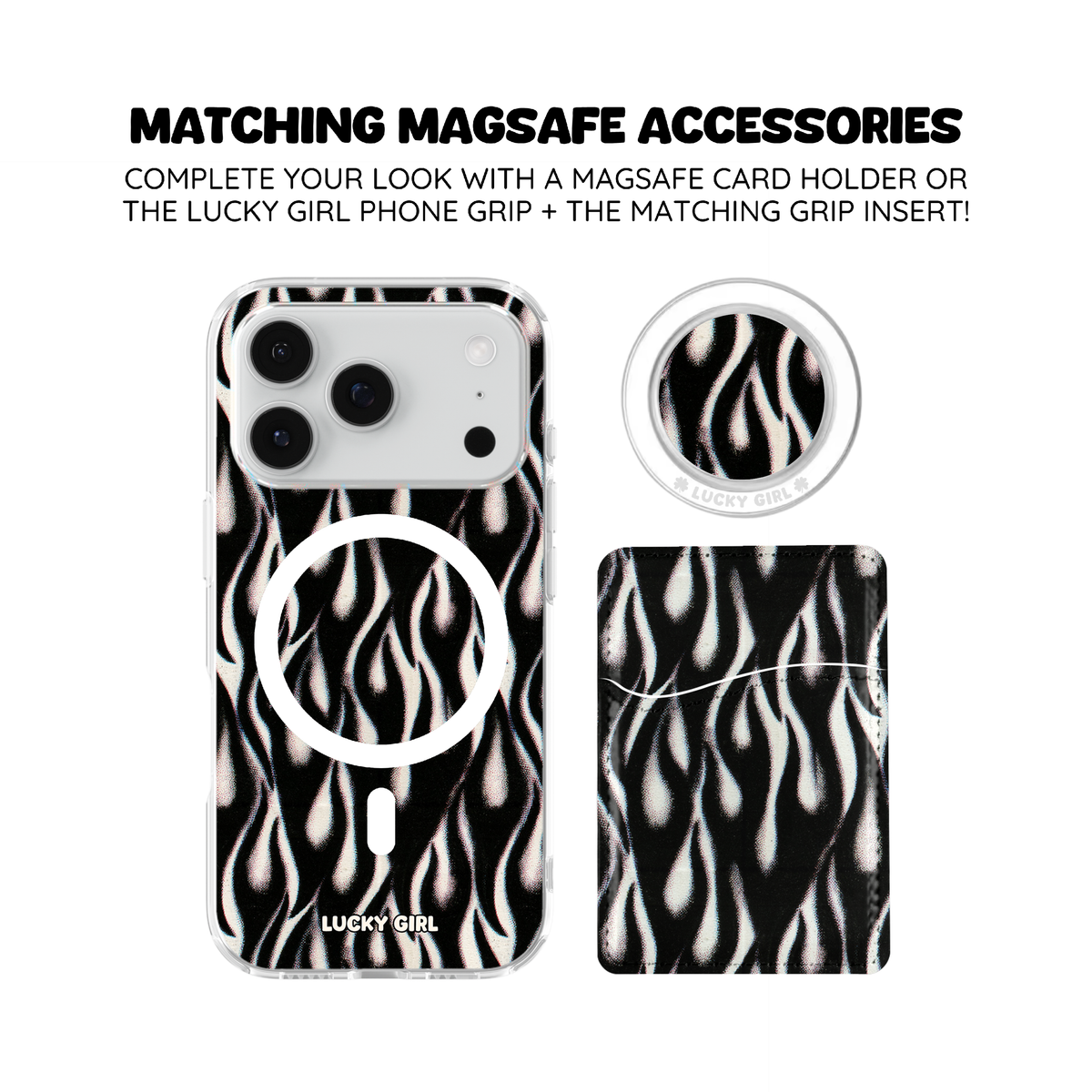 Phantom Flames Clear Case Insert iPhone 17