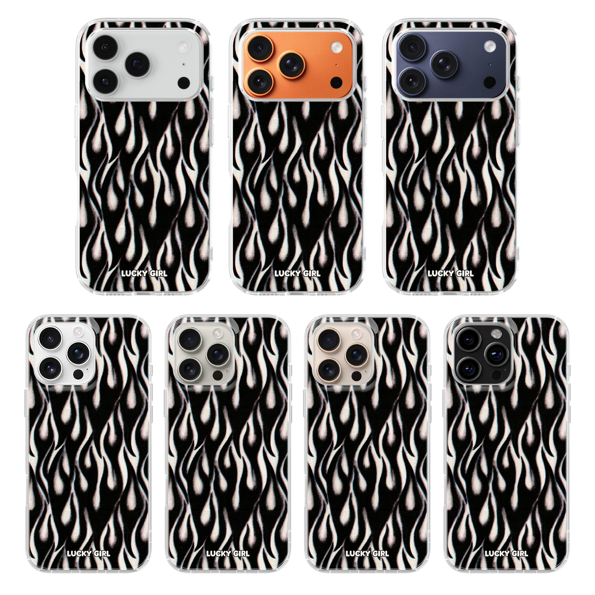 Phantom Flames Clear Case Insert iPhone 17