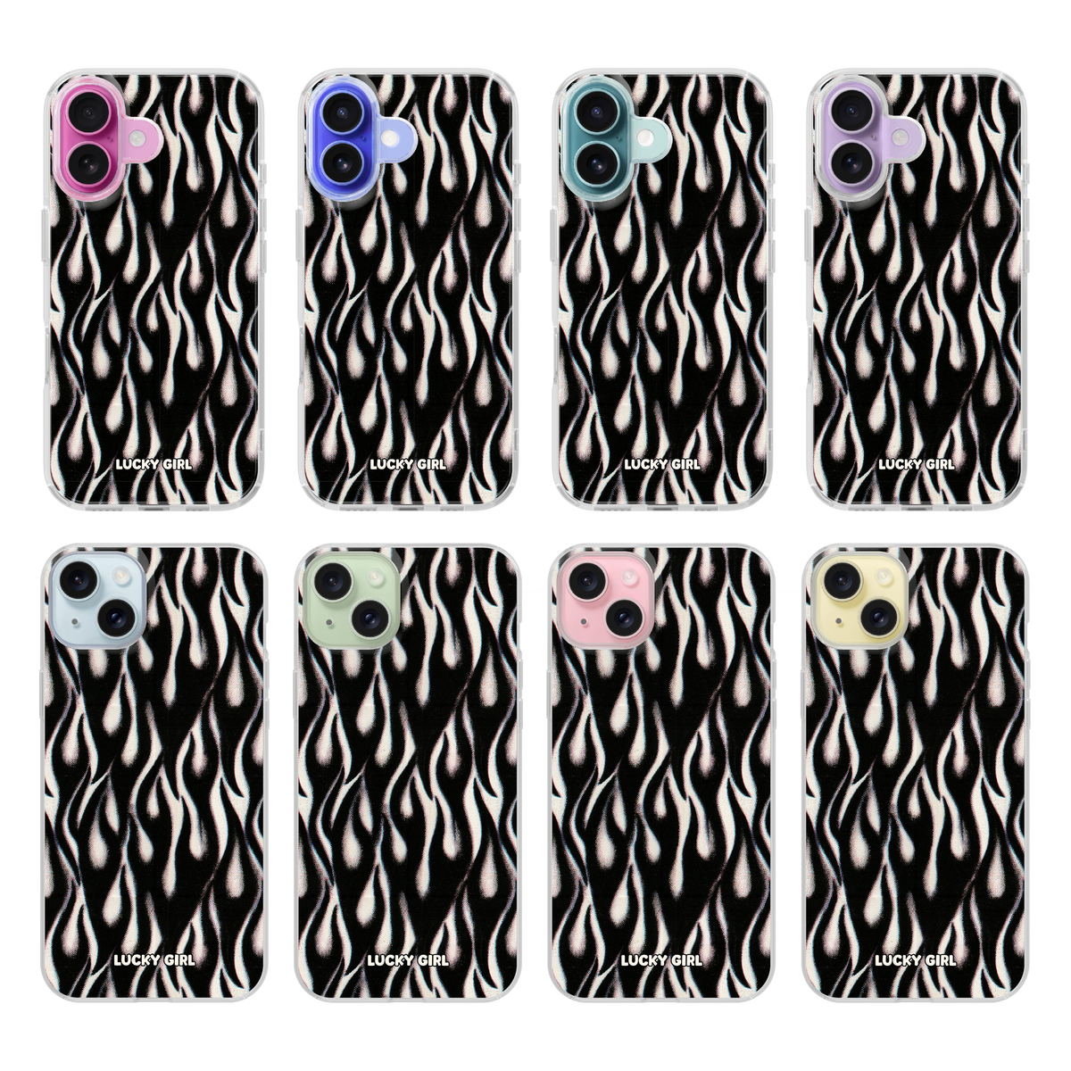 Phantom Flames Clear Case Insert iPhone 17