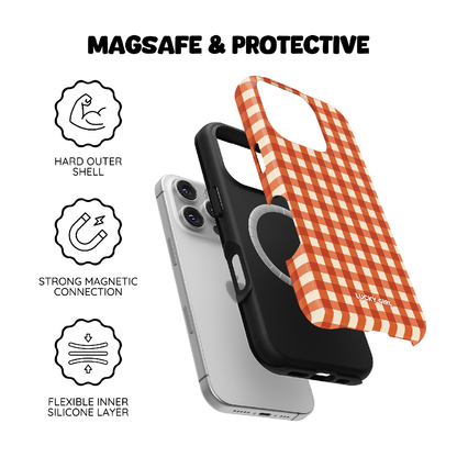 Pumpkin Gingham Phone Case iPhone 17 / Yes