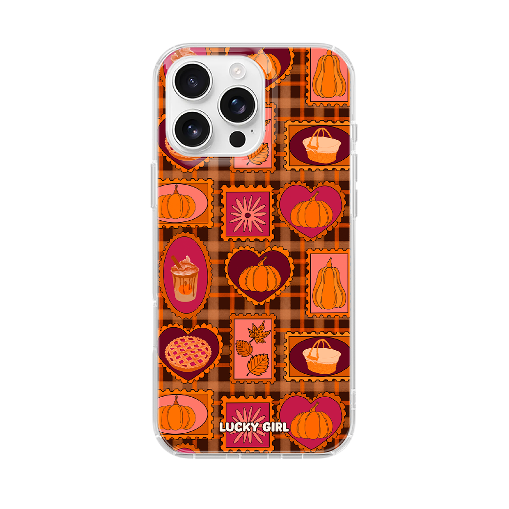 Pumpkin Postage Clear Case Insert iPhone 17