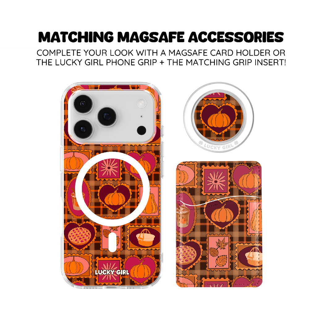 Pumpkin Postage Clear Case Insert iPhone 17