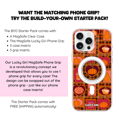 Pumpkin Postage Clear Case Insert iPhone 17