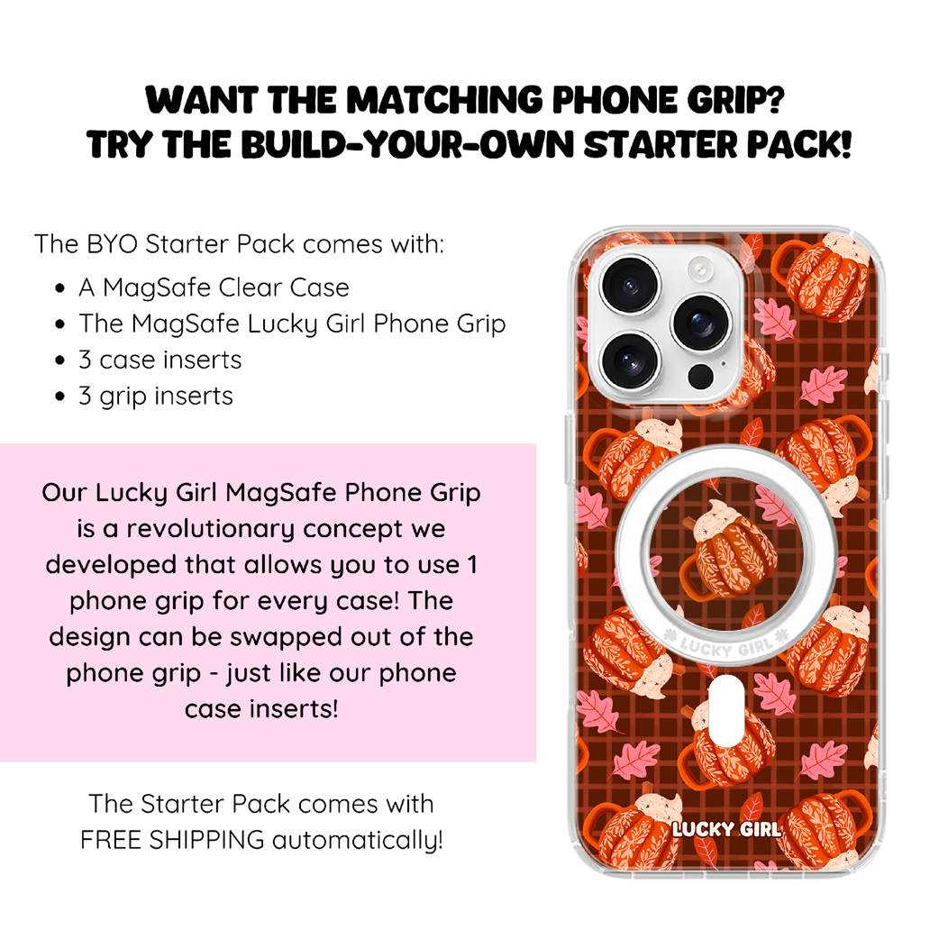 Pumpkin Spice Clear Case Insert iPhone 17
