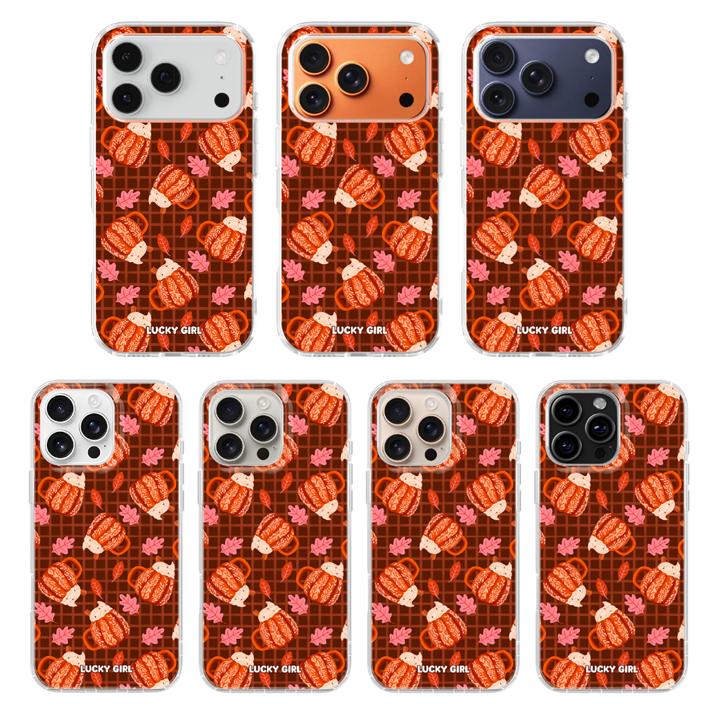 Pumpkin Spice Clear Case Insert iPhone 17