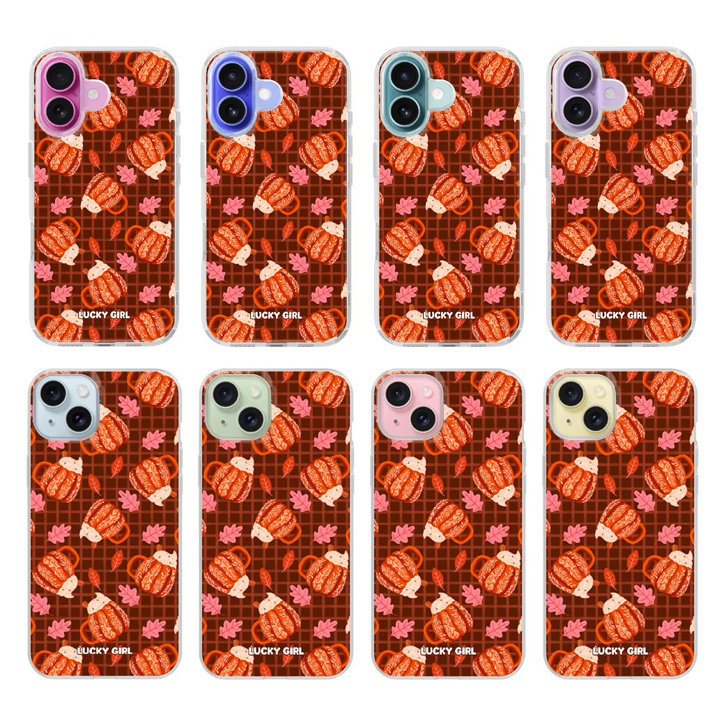 Pumpkin Spice Clear Case Insert iPhone 17