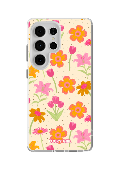 Polka Petals Clear Case Insert