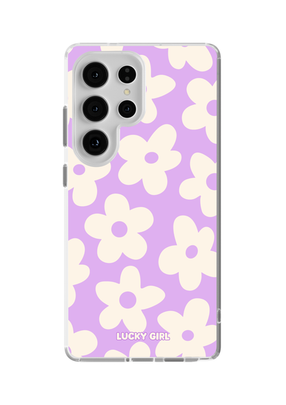 Lilac Big Blooms Clear Case Insert