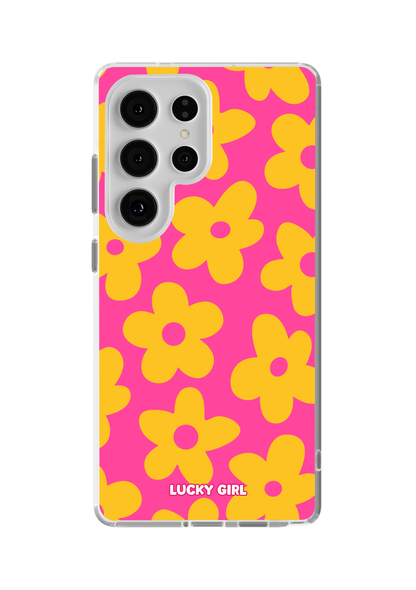 Pink Lemonade Big Blooms Clear Case Insert