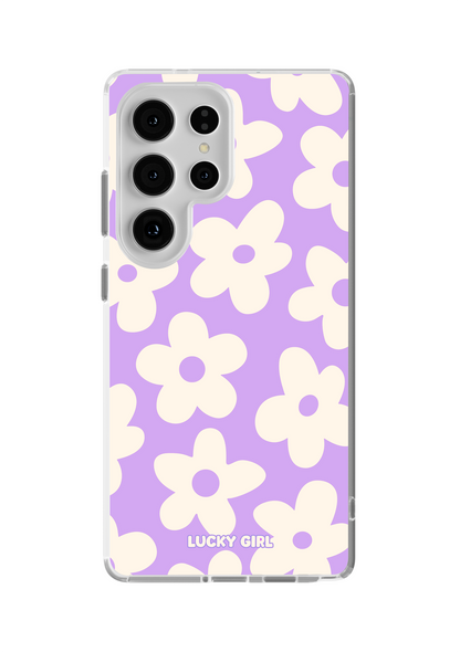 Lavender Big Blooms Clear Case Insert